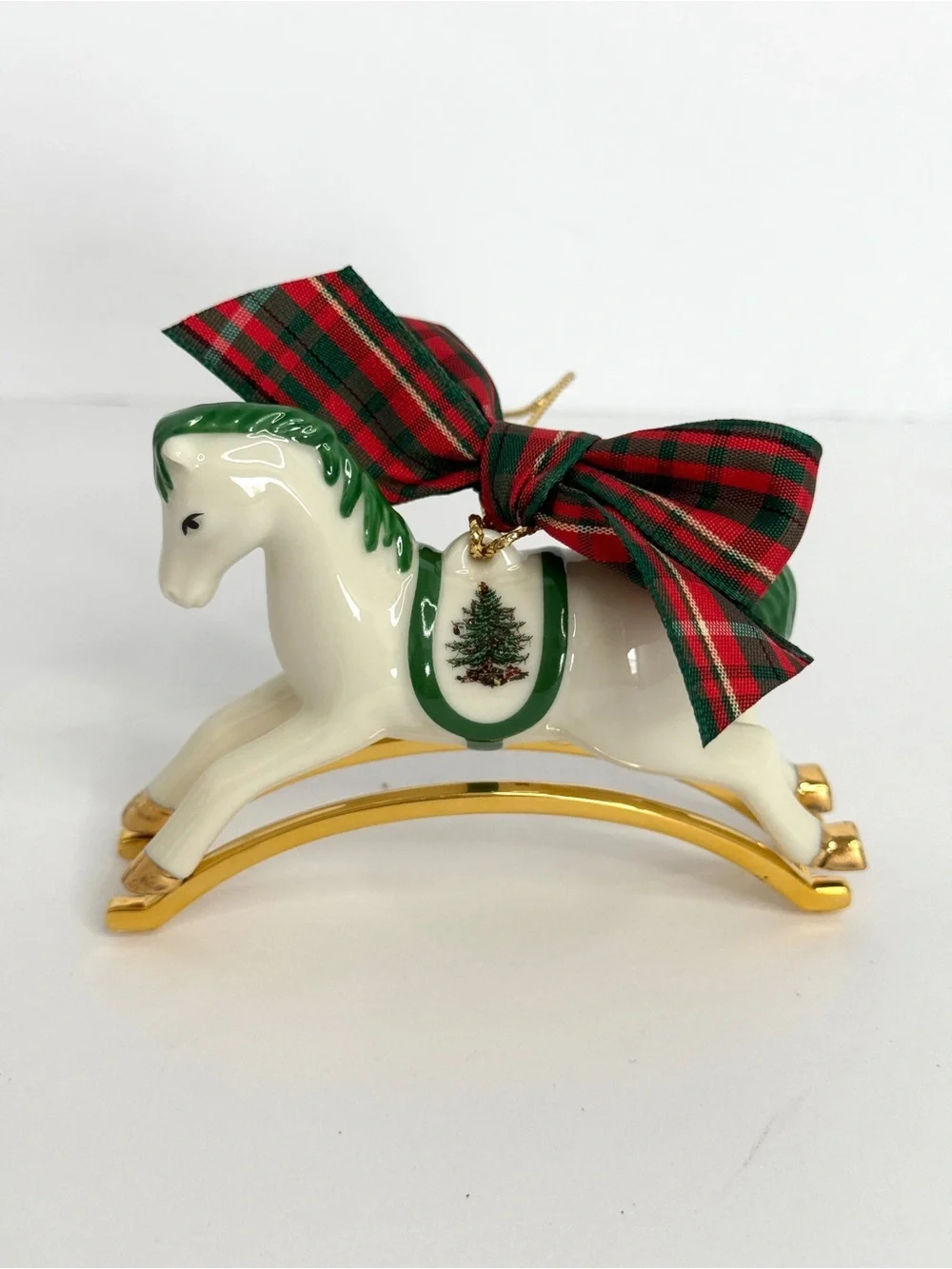 Spode Christmas Tree 🎄 Rocking Horse Ornament | Holiday Gift